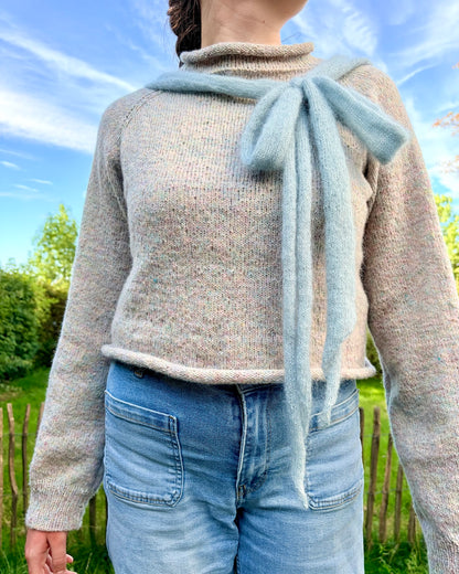 Džemperis ar banti | džemperis ar banti no Le Petit Lambswool un Le Petit Silk & Mohair dzijām, ko ražo Biches & Bûches