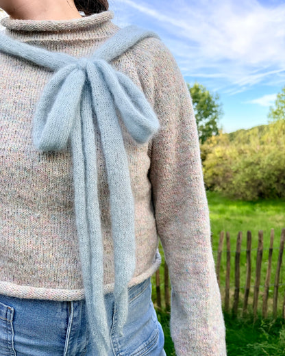 Džemperis ar banti | džemperis ar banti no Le Petit Lambswool un Le Petit Silk & Mohair dzijām, ko ražo Biches & Bûches