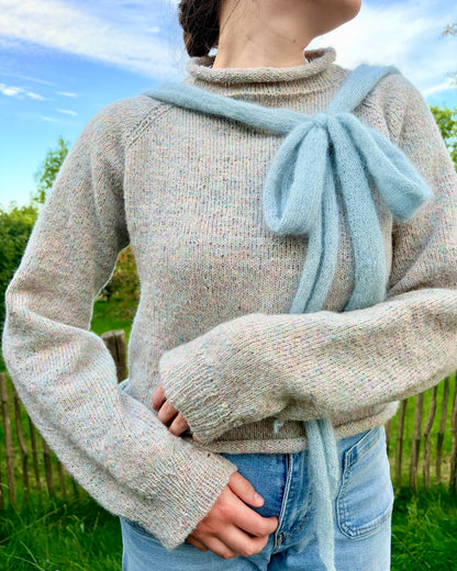 Džemperis ar banti | džemperis ar banti no Le Petit Lambswool un Le Petit Silk & Mohair dzijām, ko ražo Biches & Bûches
