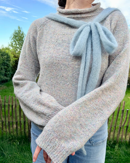 Džemperis ar banti | džemperis ar banti no Le Petit Lambswool un Le Petit Silk & Mohair dzijām, ko ražo Biches & Bûches
