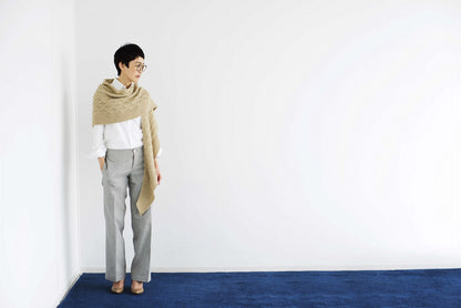 Void Shawl | zacht diamantpatroon van Far van Woolfolk