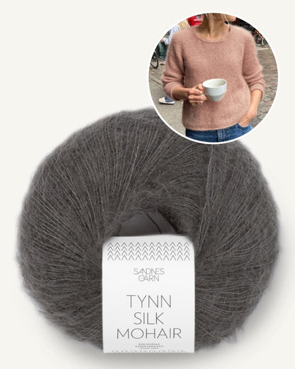 Kumulus Bluse O-neck | zart und leicht aus Tynn Silk Mohair von Sandnes Garn
