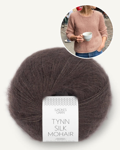 Kumulus Bluse O-neck | zart und leicht aus Tynn Silk Mohair von Sandnes Garn