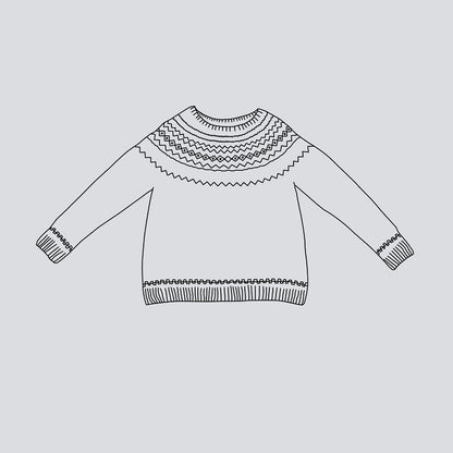 Afterparty Sweater | fijne Noorse trui van Le Petit Lambswool van Biches & Bûches