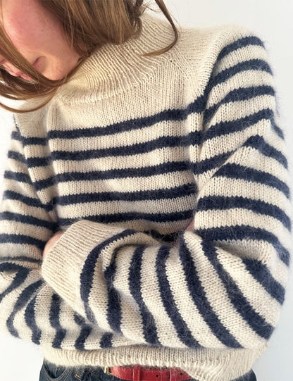 Malo Sweater | maritime Streifen aus Sunday und Tynn Silk Mohair von Sandnes Garn