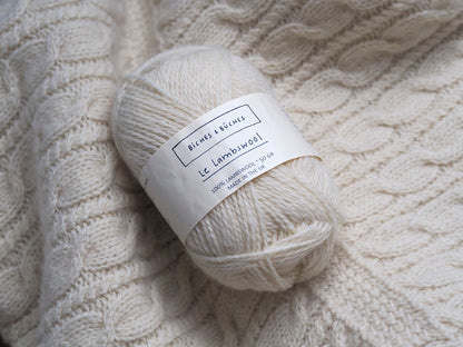 Crossroad džemperis | brīvs pīņu raksts no Biches & Bûches Le Lambswool dzijas