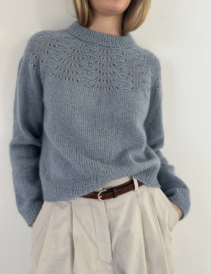 LeKnit Peacock Jumper mit Tynn Peer Gynt und Tynn Silk Mohair von Sandnes Garn 2