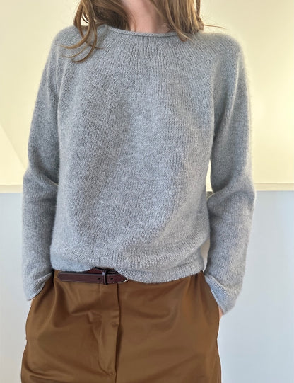 Plain Yoke Sweater Cashmere | simple and soft made from Classic Cashmere by Cardiff