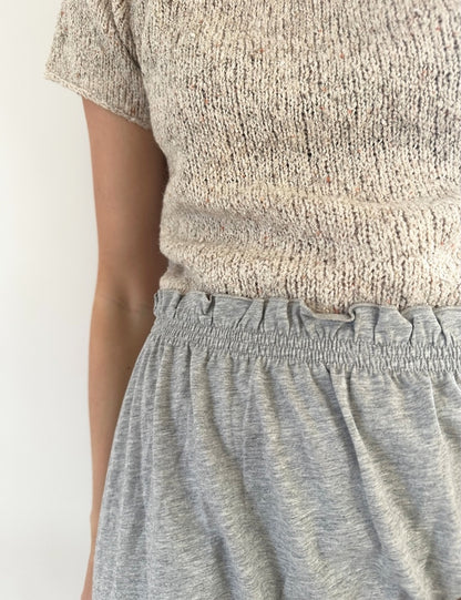 Plain Yoke Tee 19 | Sommer Bouclé Shirt aus Curly Cotton von Gepard Garn