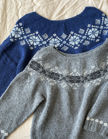 Sweater No. 74 | classic delicate pattern made from Le Petit Lambswool by Biches & Buches