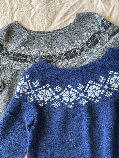 Sweater No. 74 | classic delicate pattern made from Le Petit Lambswool by Biches & Buches