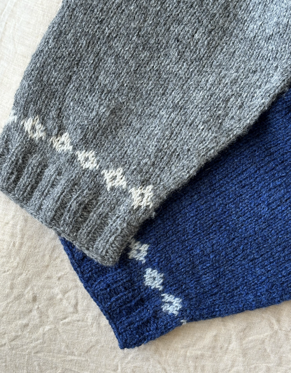 Sweater No. 74 | classic delicate pattern made from Le Petit Lambswool by Biches & Buches