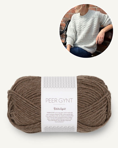 Storm Sweater | Musterpullover aus Peer Gynt von Sandnes Garn