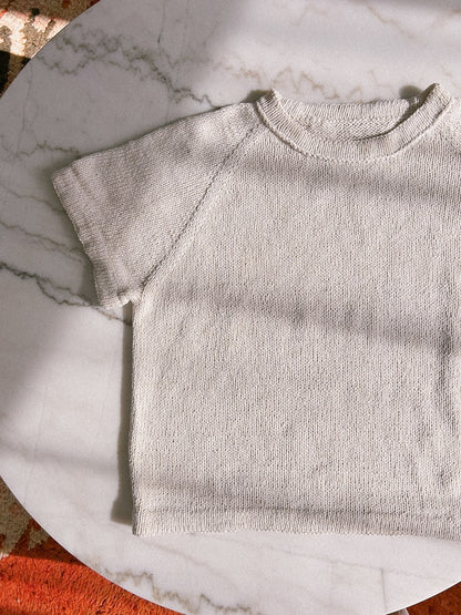 Vanilla Chilla Tee | basic, casual, oversized from Line by Sandnes Garn