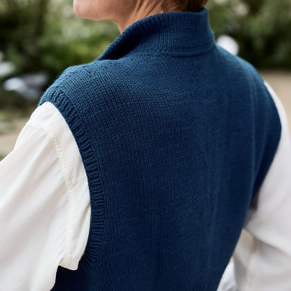 Waymark Vest | peenike Rosy Green Wooli Cheeky Merino Joy lõngast kootud vest
