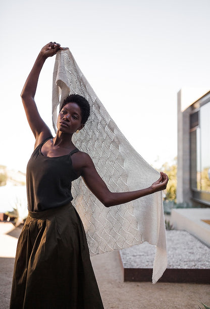Skala Shawl | maiga šalle no Woolfolk Tynd dzijas