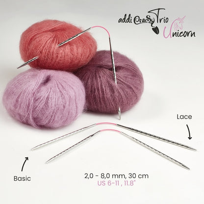 Addi CrasyTrio Unicorn Nadeln 3