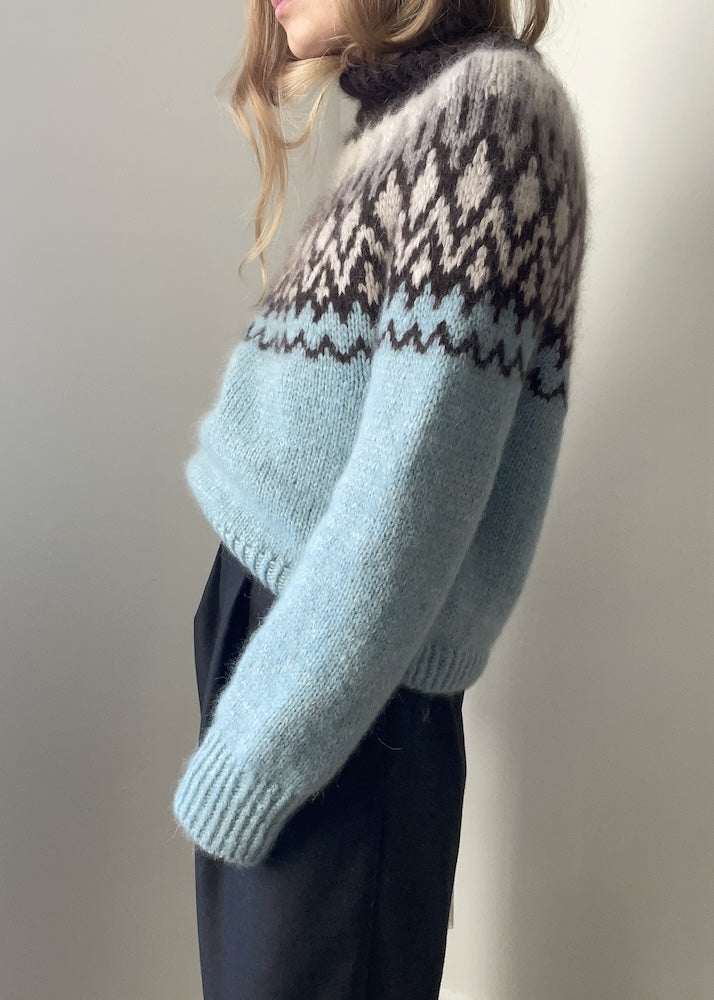 San Sweater von Aegyoknit mit Poppy und Tynn Silk Mohair von Sandnes Garn 4
