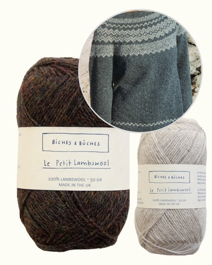 Afterparty Sweater | fijne Noorse trui van Le Petit Lambswool van Biches & Bûches