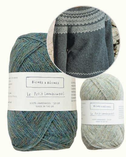 Afterparty Sweater | fijne Noorse trui van Le Petit Lambswool van Biches & Bûches