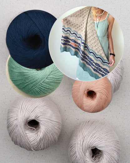 Against the current Shawl | flowing soft from Cumbria by Pascuali