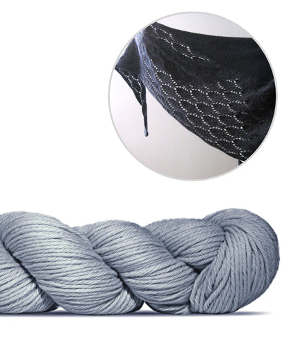 Ainu | neformāla, gaisīga šalle no Big Merino Hug dzijas, ko ražo Rosy Green Wool