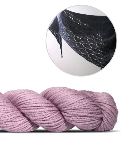 Ainu | neformāla, gaisīga šalle no Big Merino Hug dzijas, ko ražo Rosy Green Wool