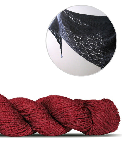 Ainu | neformāla, gaisīga šalle no Big Merino Hug dzijas, ko ražo Rosy Green Wool