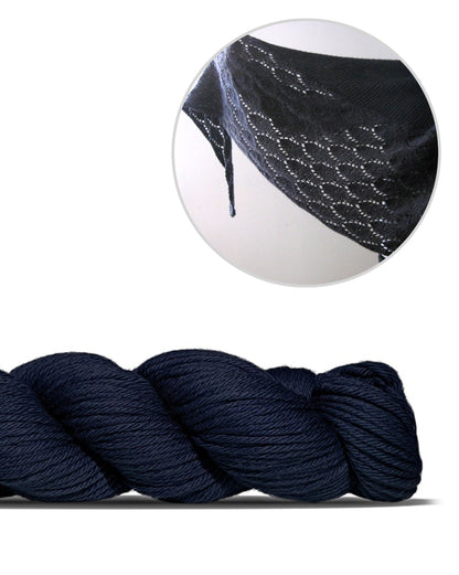 Ainu | neformāla, gaisīga šalle no Big Merino Hug dzijas, ko ražo Rosy Green Wool