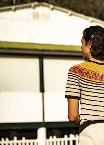 Top Amaru | Rayures et motifs estivaux de Puno de Pascuali