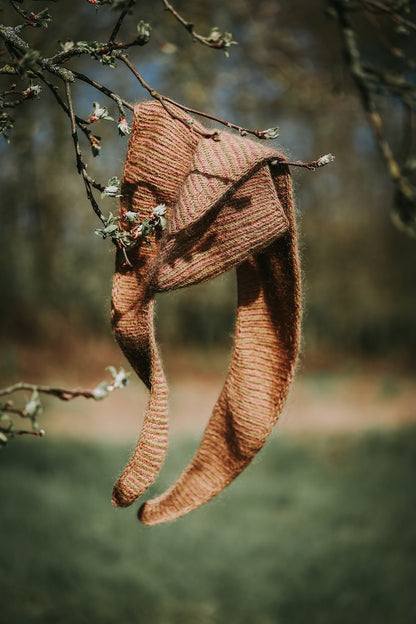 Apple Blossom Scarf | fines rayures de Sunday et Tynn Silk Mohair de Sandnes Garn