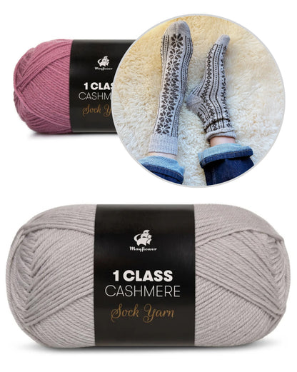 Apricity Socks | Liebesbrief an den Winter aus 1 Class Cashmere von Mayflower Denmark