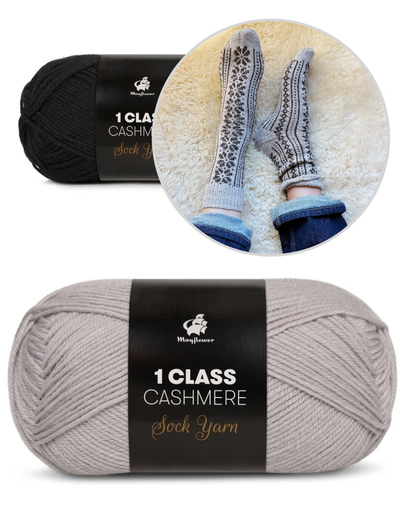 Apricity Socks | Liebesbrief an den Winter aus 1 Class Cashmere von Mayflower Denmark