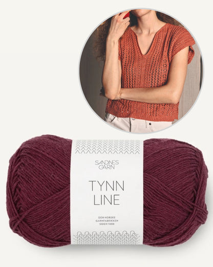 April Top | luftiges Lacemuster aus Tynn Line von Sandnes Garn