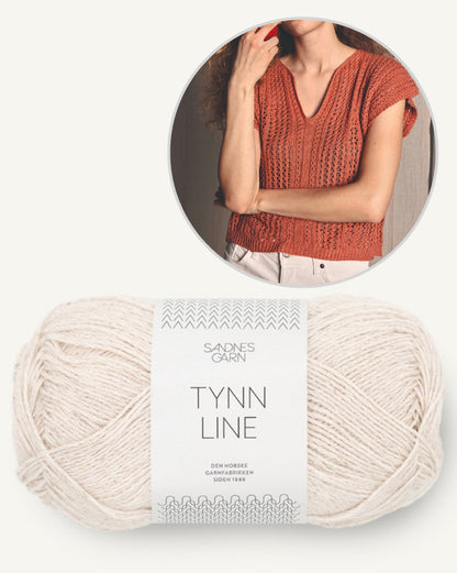 April Top | luftiges Lacemuster aus Tynn Line von Sandnes Garn