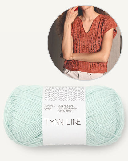 April Top | luftiges Lacemuster aus Tynn Line von Sandnes Garn