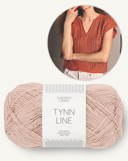 April Top | luftiges Lacemuster aus Tynn Line von Sandnes Garn