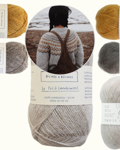 Arctic Springi kampsun | igaveseks valmistatud Le Petit Lambswoolist ja Le Petit Silk & Mohair’st, autor Biches & Bûches