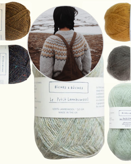 Arctic Springi kampsun | igaveseks valmistatud Le Petit Lambswoolist ja Le Petit Silk & Mohair’st, autor Biches & Bûches