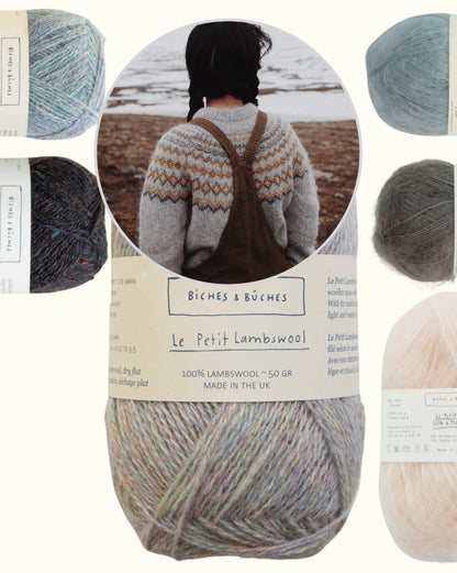 Arctic Springi kampsun | igaveseks valmistatud Le Petit Lambswoolist ja Le Petit Silk & Mohair’st, autor Biches & Bûches