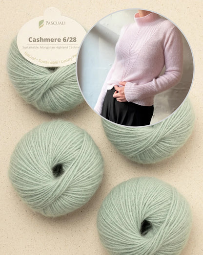 Arrow blūze | ļoti glaimojoša un mīksta, izgatavota no Pascuali Cashmere 6/28