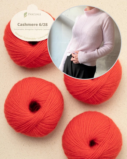 Arrow blūze | ļoti glaimojoša un mīksta, izgatavota no Pascuali Cashmere 6/28
