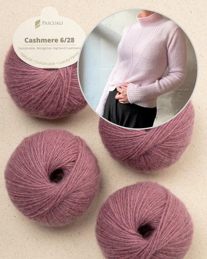 Arrow blūze | ļoti glaimojoša un mīksta, izgatavota no Pascuali Cashmere 6/28