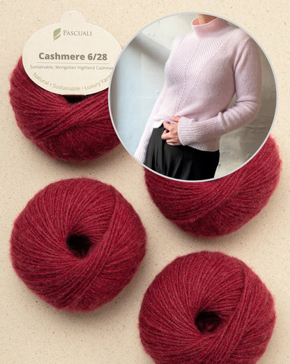 Arrow blūze | ļoti glaimojoša un mīksta, izgatavota no Pascuali Cashmere 6/28