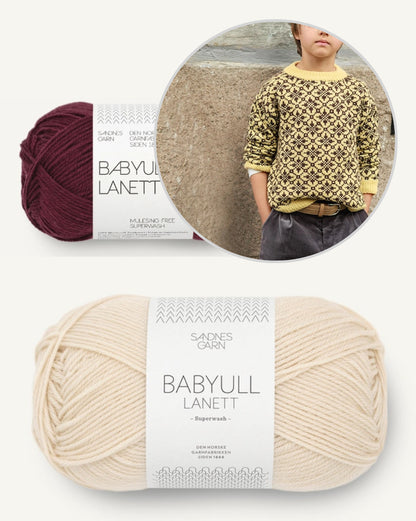 Astra Kids | Norvégien fantastique en laine mérinos pour bébé super douce Lanett de Sandnes Garn