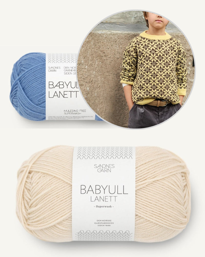 Astra Kids | Norvégien fantastique en laine mérinos pour bébé super douce Lanett de Sandnes Garn