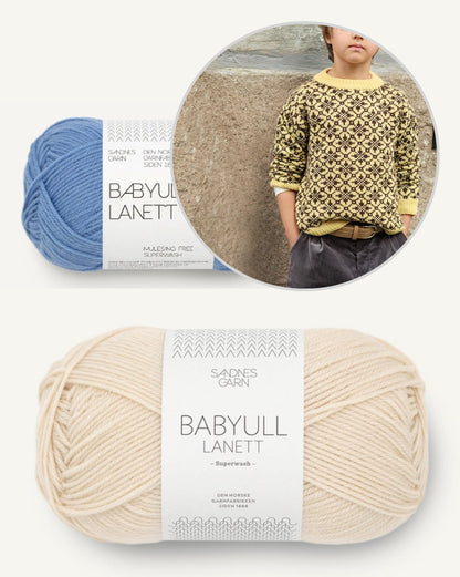 Astra Kids | Norvégien fantastique en laine mérinos pour bébé super douce Lanett de Sandnes Garn