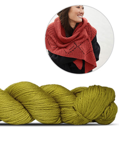 Ating | lõdvestunud muster Rosy Green Wooli Big Merino Hugi lõngast