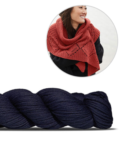 Ating | lõdvestunud muster Rosy Green Wooli Big Merino Hugi lõngast