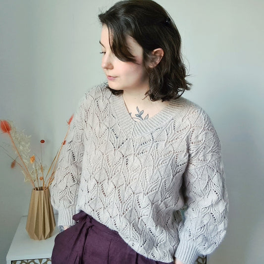 Audrey Borrego Oleander Sweater mit Ecopuno von Lana Grossa 1
